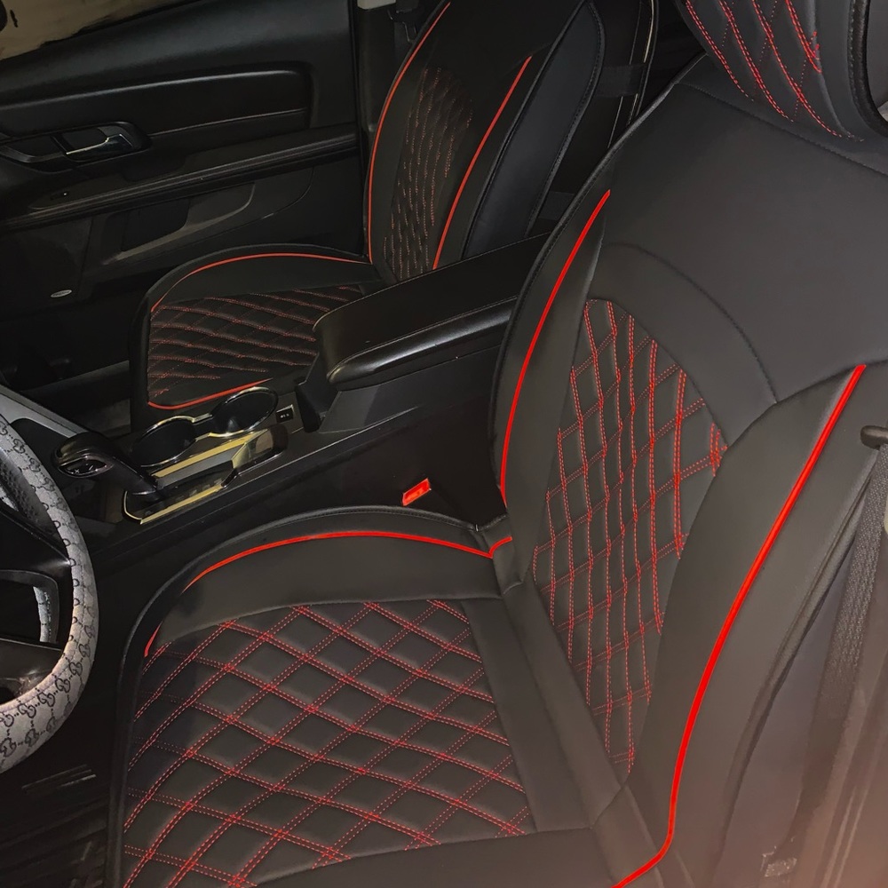 100% Leather Seat Covers (Front & Back) Gender-Neutral.